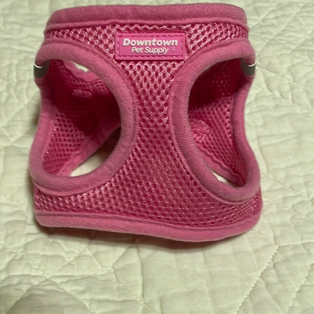 XS pink dog harness
